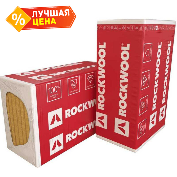 Утеплитель Роквул Венти Баттс Д 200х600х1000